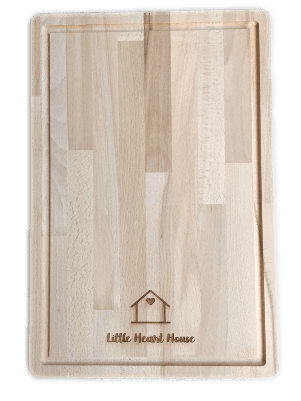 houten plank met gravure
